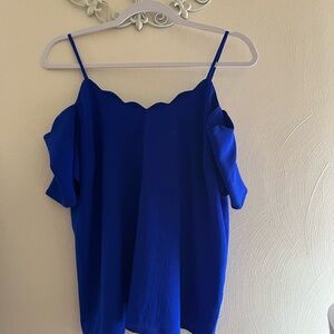 Elegant Blue Women's Top